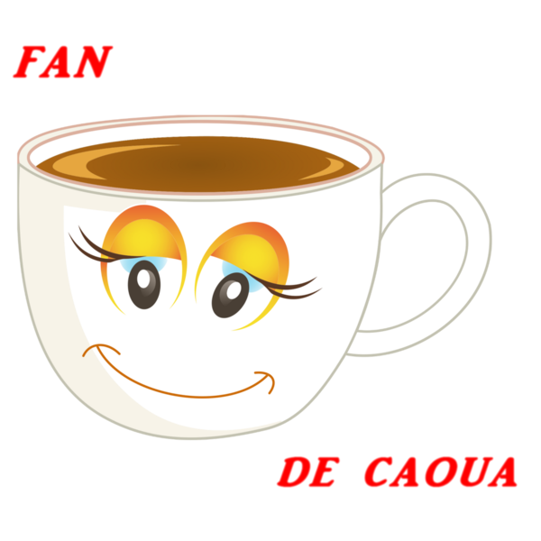T-shirt Femme Fan de caoua (café)