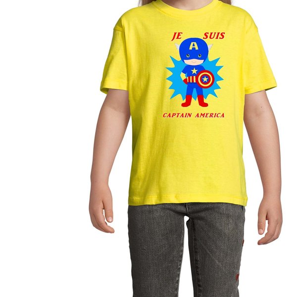 T-shirt Garçon Captain America